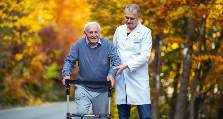 elderly long term care patient assisted by doctor - The Law Offices Of Justin Frankel